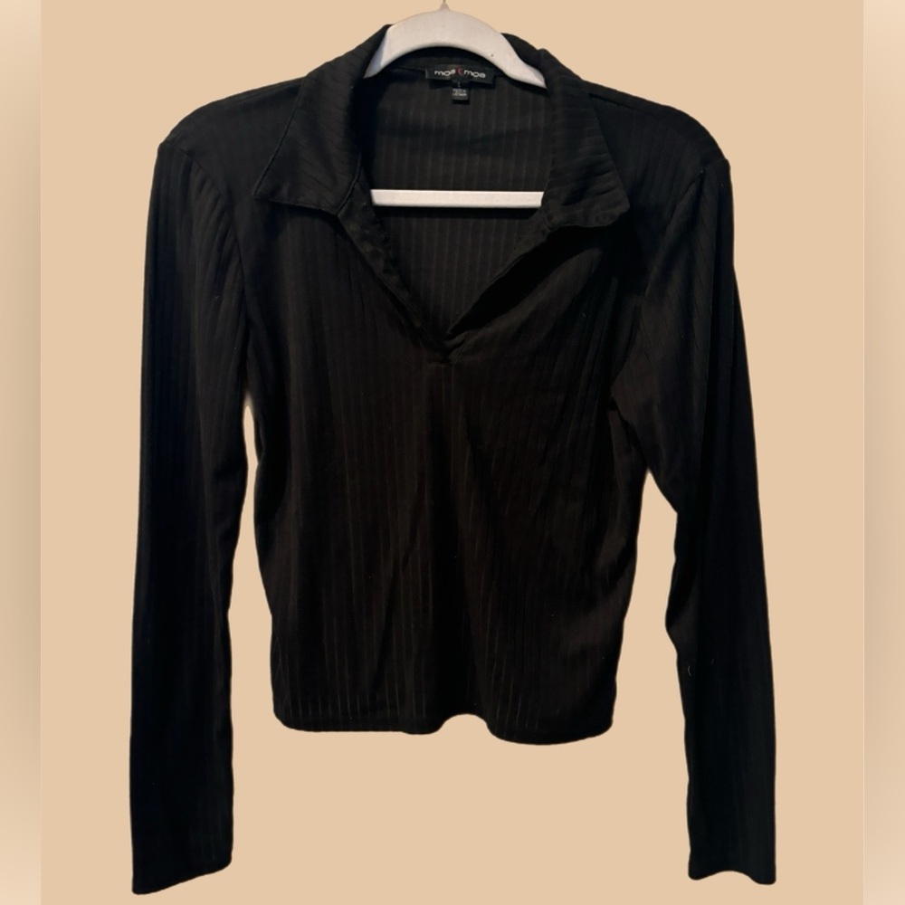 Black Long Sleeve with Collar